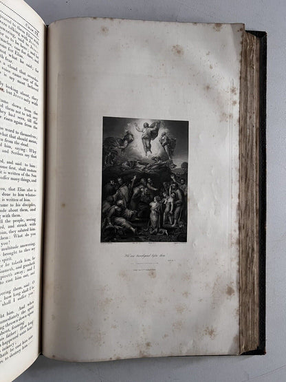 Douay-Rheims Bible HUGE FOLIO Antique Catholic Bible 1800s