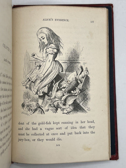 Alice In Wonderland by Lewis Carroll 1867 First Edition Original Binding