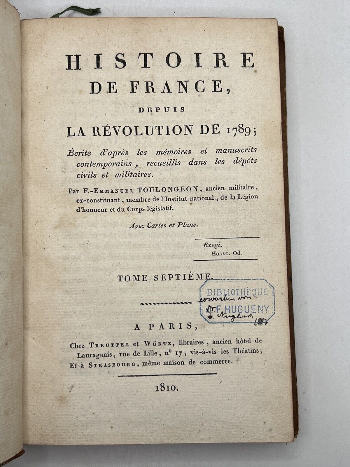 The History of the French Revolution 1801-1810 First Edition