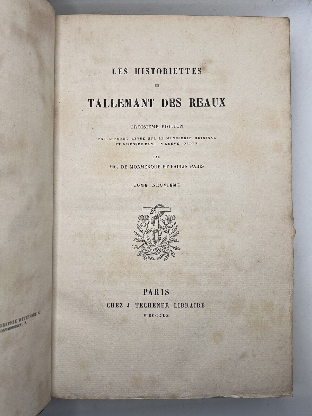 Tallemant's Biographies 1854-60 Zaehnsdorf