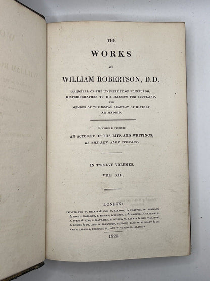 The Works of William Robertson 1820