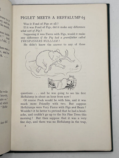 Winnie the Pooh by A. A. Milne 1926 First Edition First Impression with Original Dust Jacket