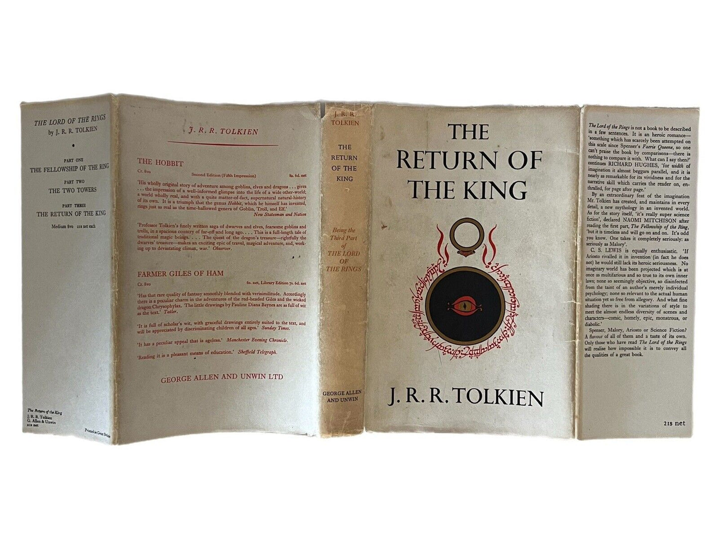 The Return of the King by J.R.R Tolkien First Edition First Impression