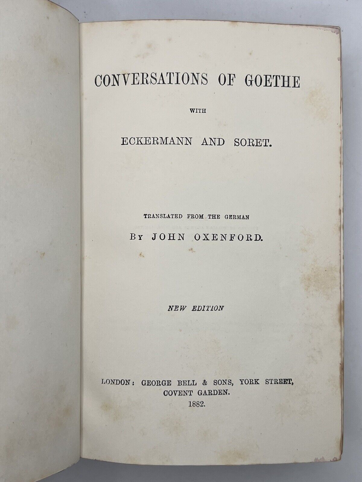 The Works of Johann von Goethe into English 1880