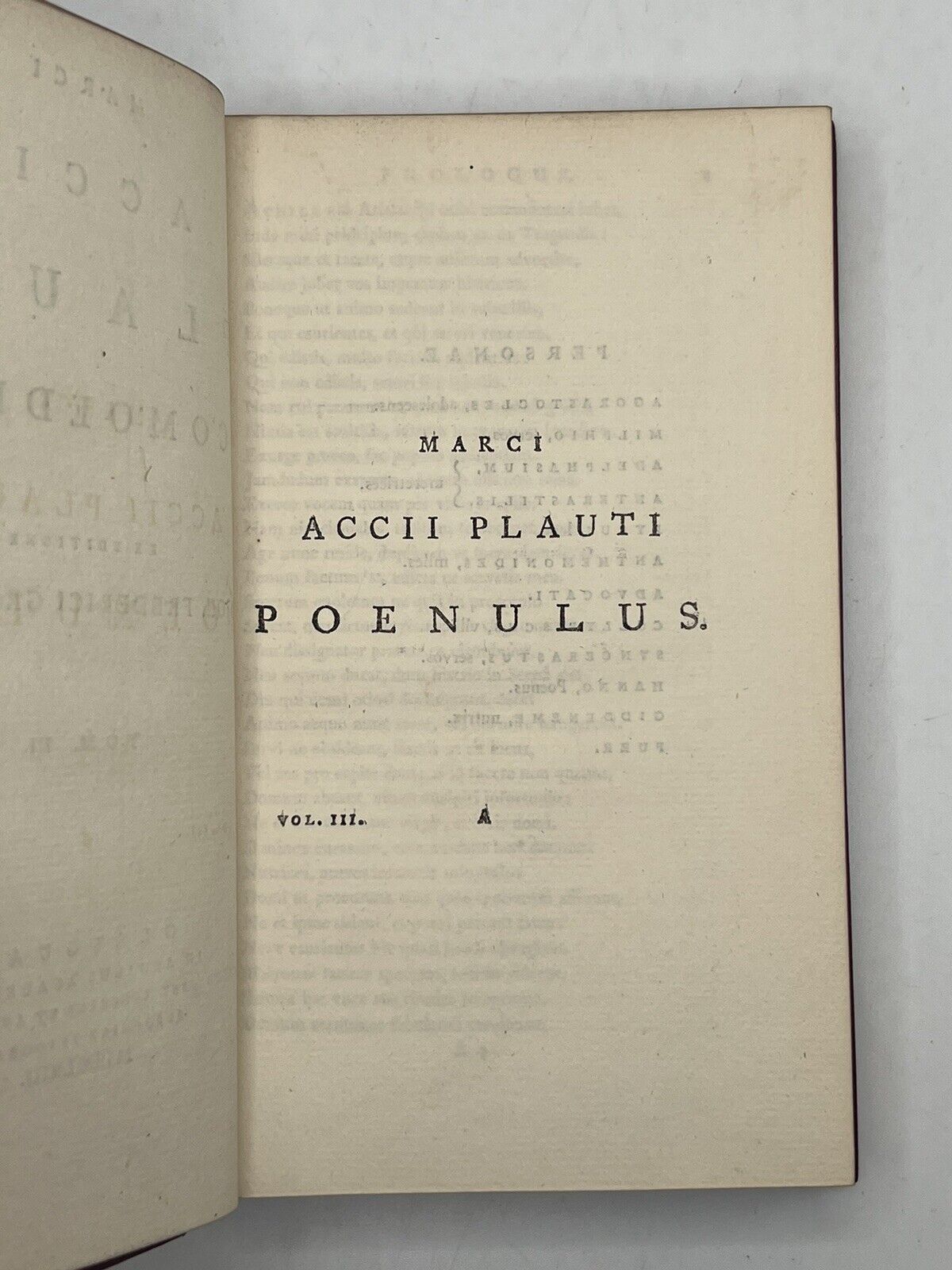 The Works of Plautus 1763 Foulis Press