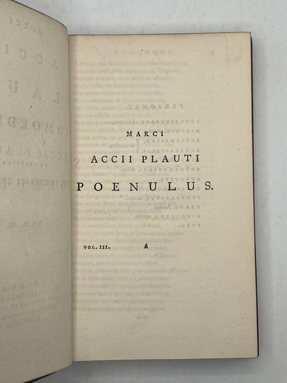 The Works of Plautus 1763 Foulis Press