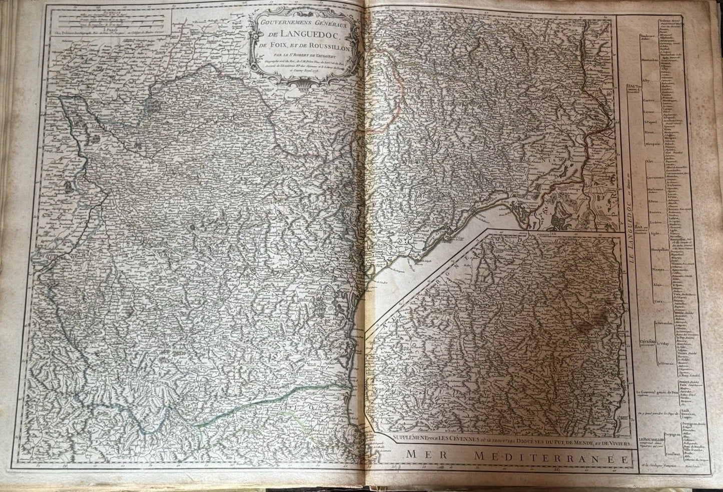 Composite Atlas by Robert de Vaugondy c.1770s Elephant Folio