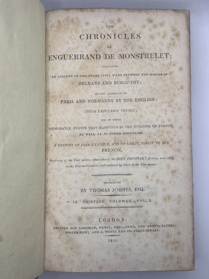 The Chronicles of Montstrelet 1810