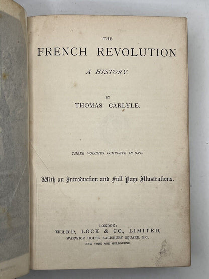 The French Revolution by Thomas Carlyle c.1890