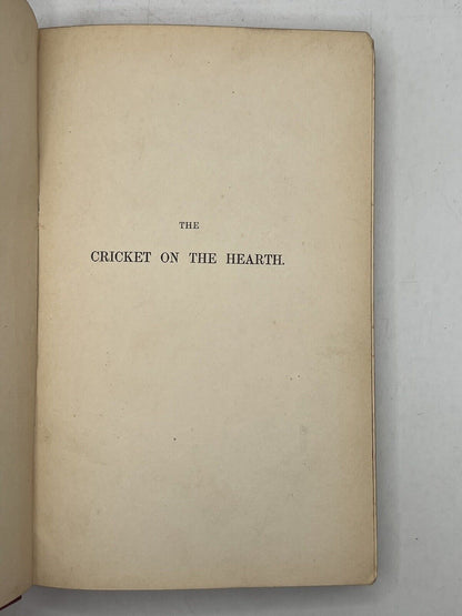 The Cricket on the Hearth by Charles Dickens 1846 First Edition Original Cloth