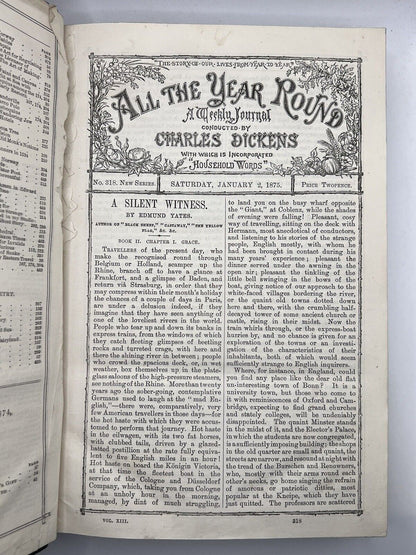 All the Year Round by Charles Dickens 1860-1875 First Editions & Later