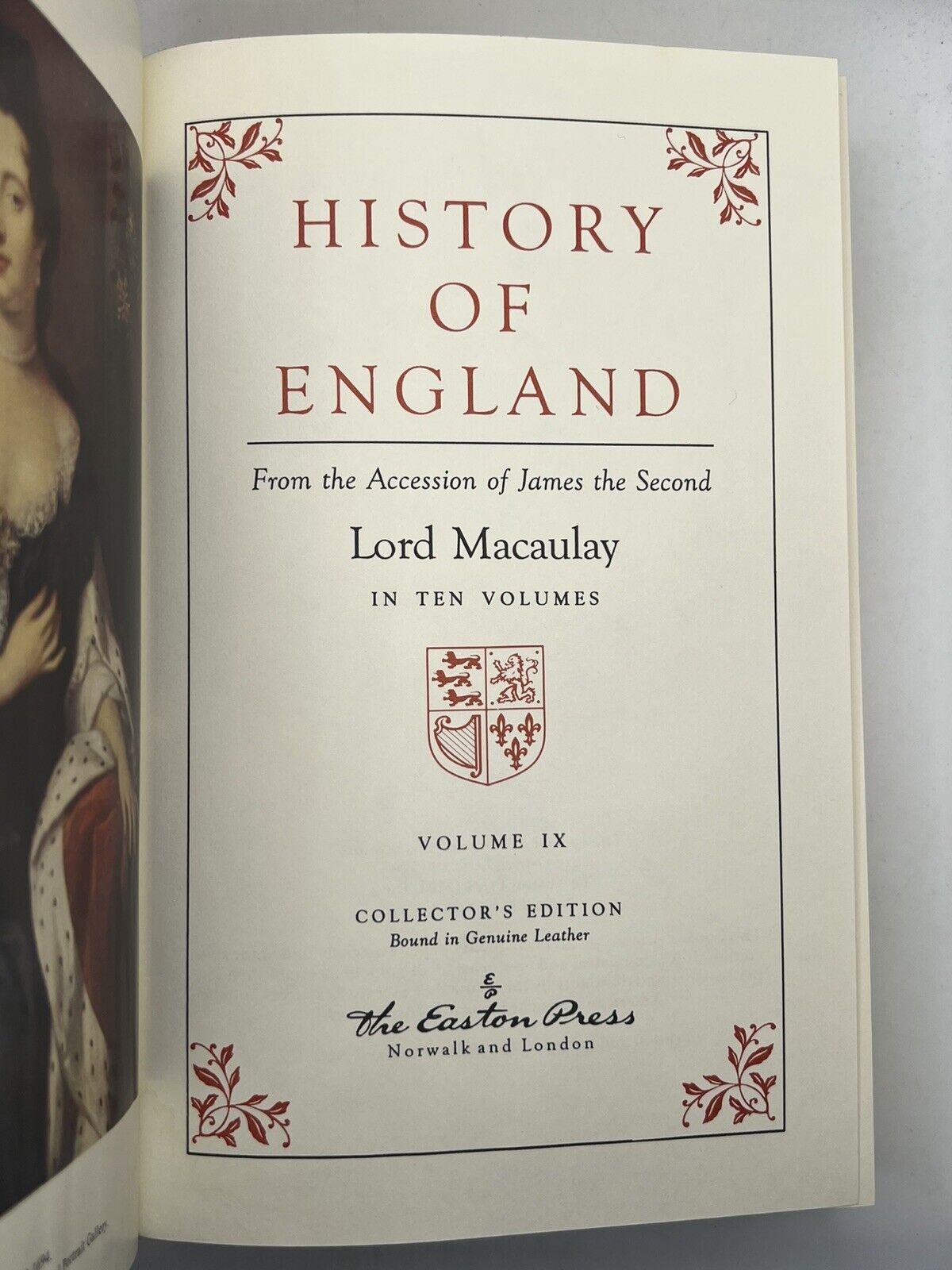 The History of England by Lord Macaulay 1993 Easton Press