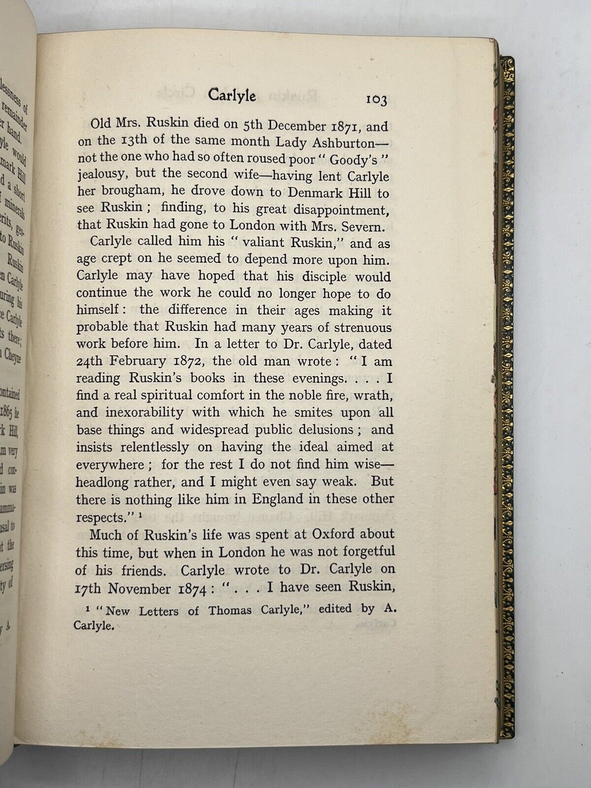 FORE EDGE PAINTING: Ruskin and His Circle 1910