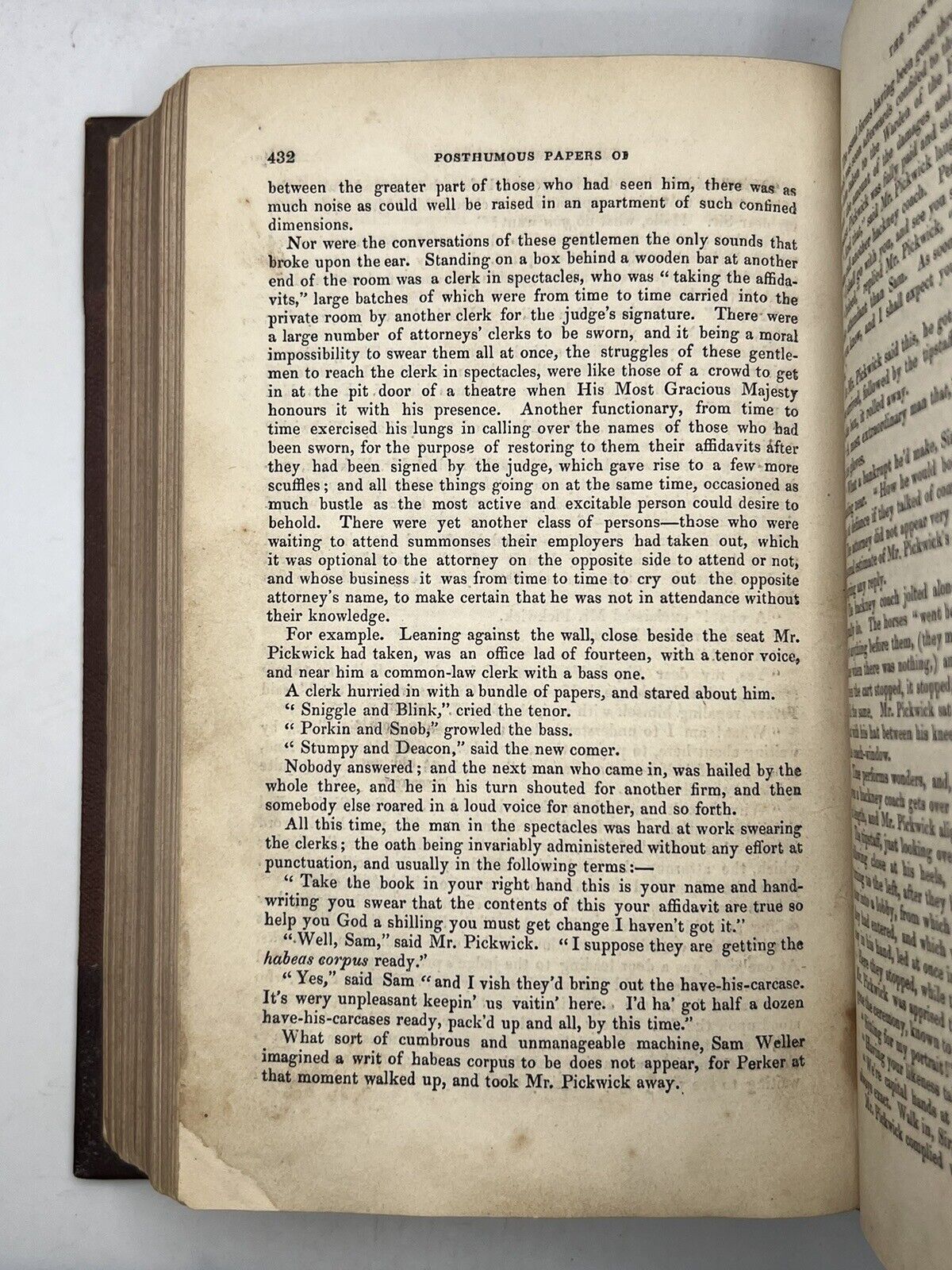 The Pickwick Papers by Charles Dickens 1837 First Edition Early State with Buss Plates