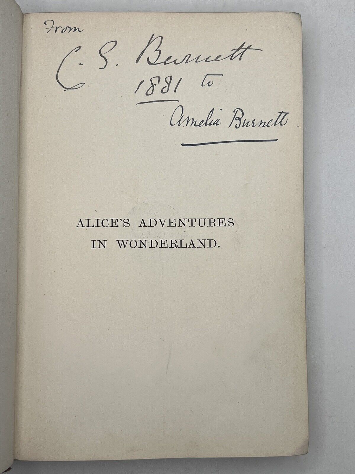 Alice in Wonderland by Lewis Carroll 1867 First Edition Original Cloth