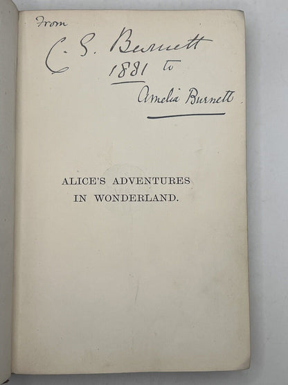 Alice in Wonderland by Lewis Carroll 1867 First Edition Original Cloth