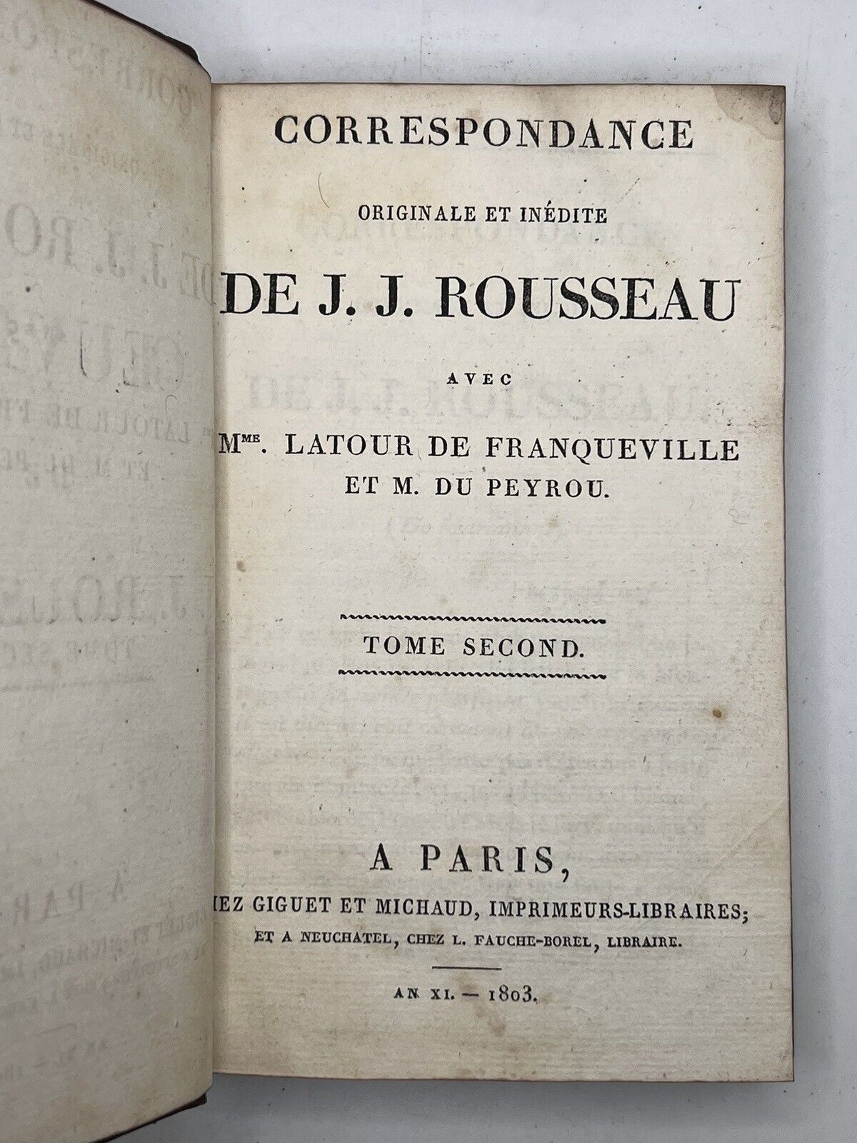 The Works of Jean Jacques Rousseau 1769-1803