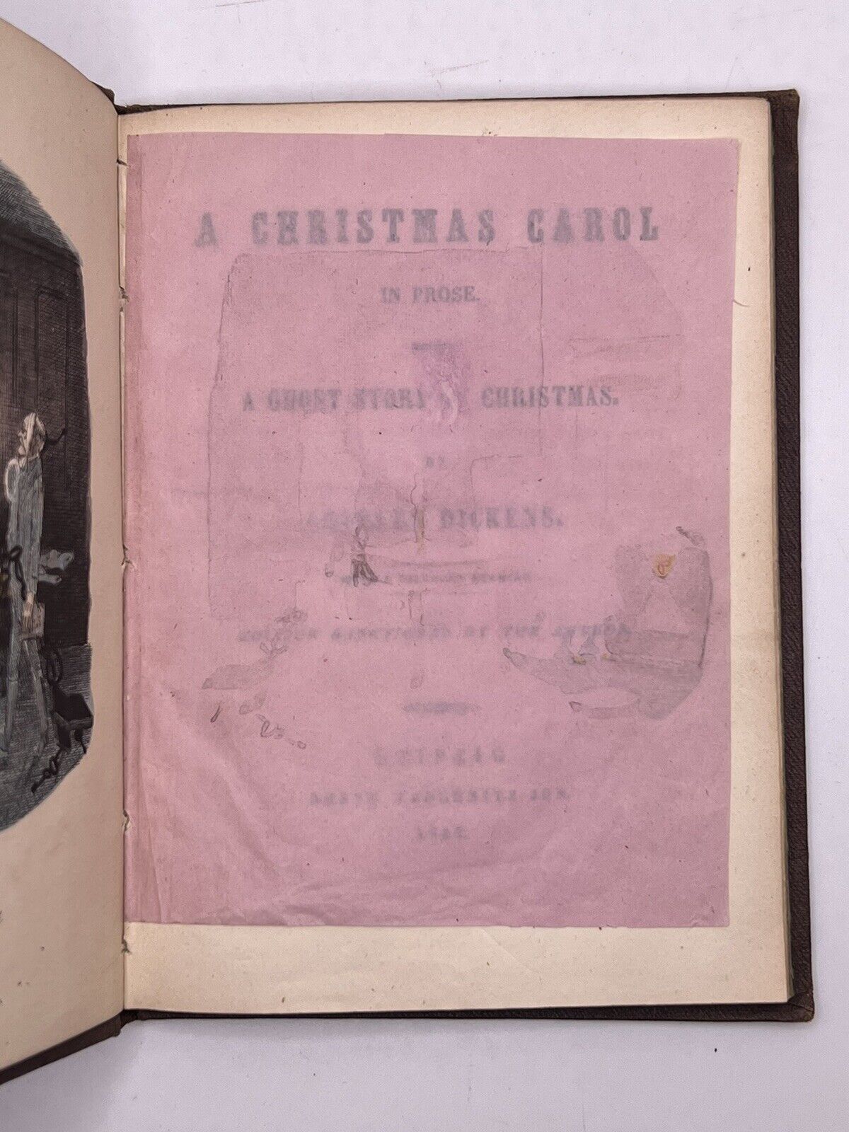 A Christmas Carol - Charles Dickens 1843 Tauchnitz First Edition