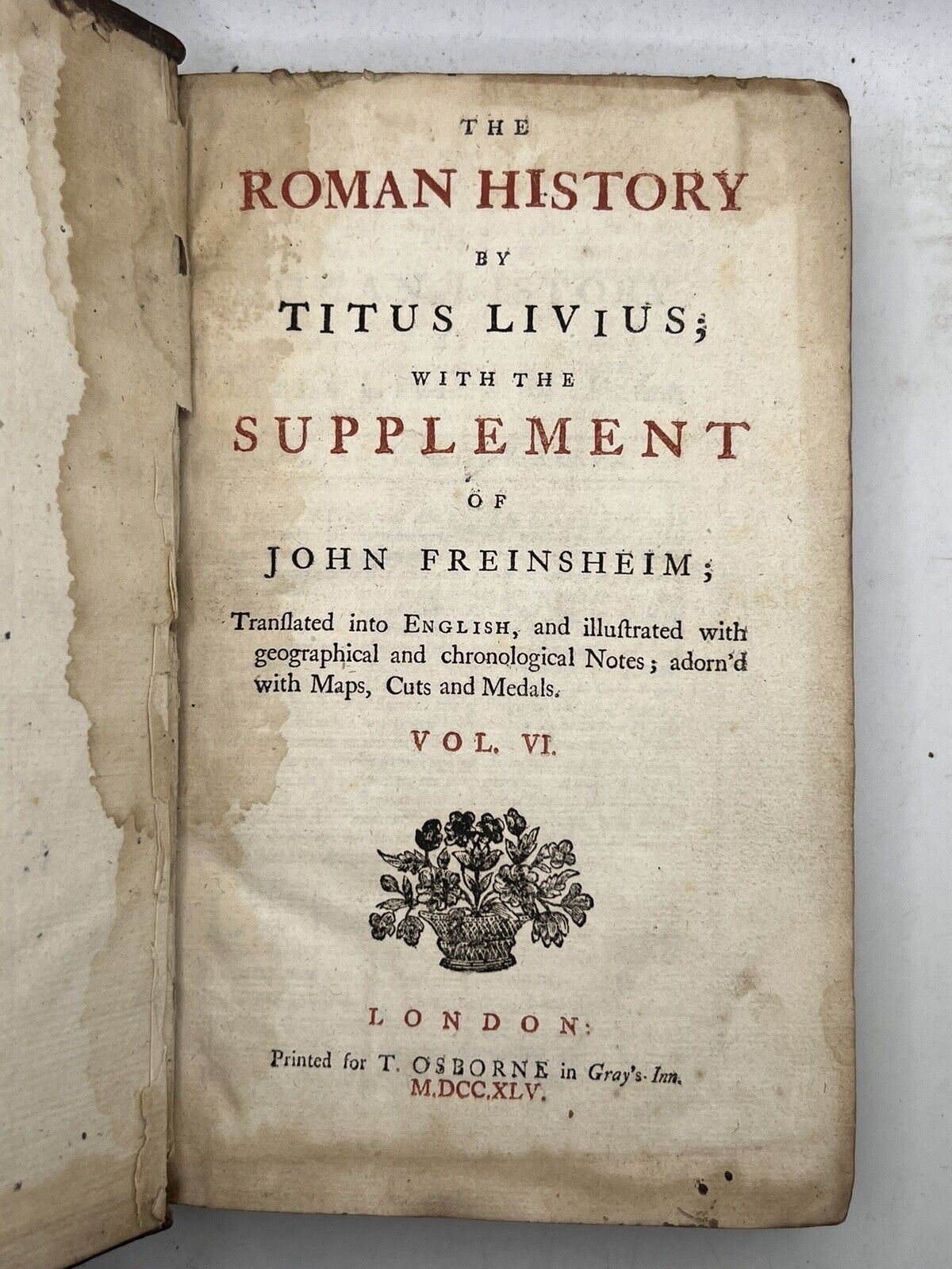 Livy: History of Ancient Rome 1745