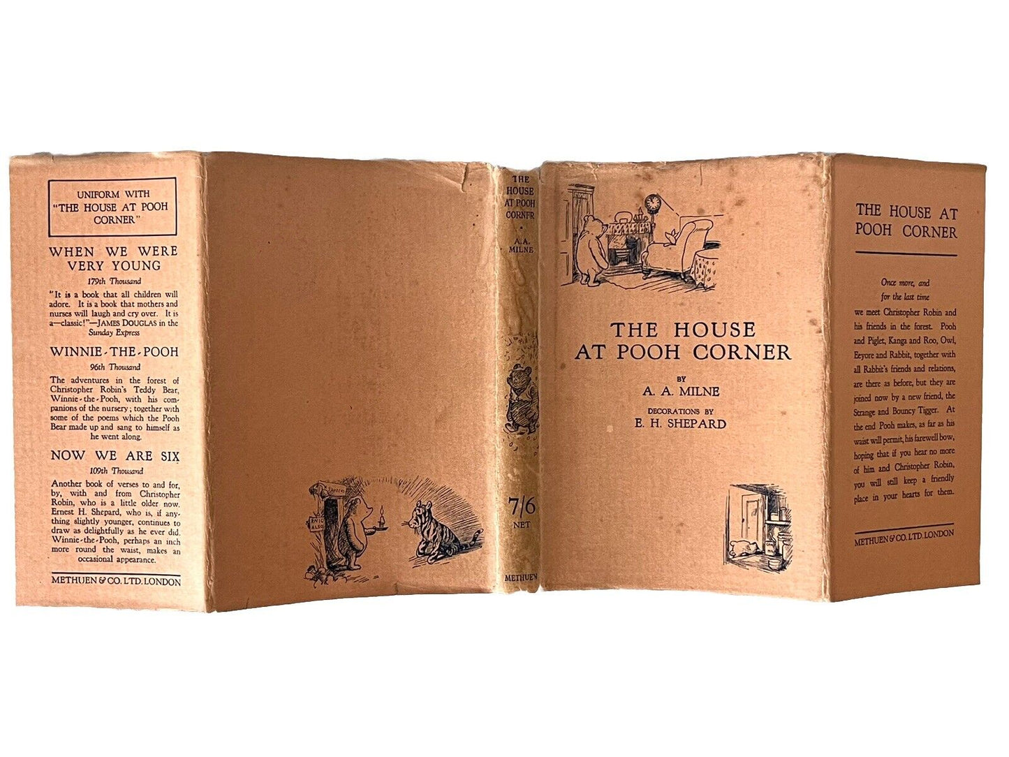 The House at Pooh Corner by A. A. Milne 1928 First Edition First Impression IMP Dust Jacket