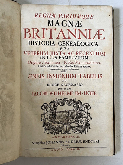 The Genealogical History of the Kings of Great Britain 1690 First Edition