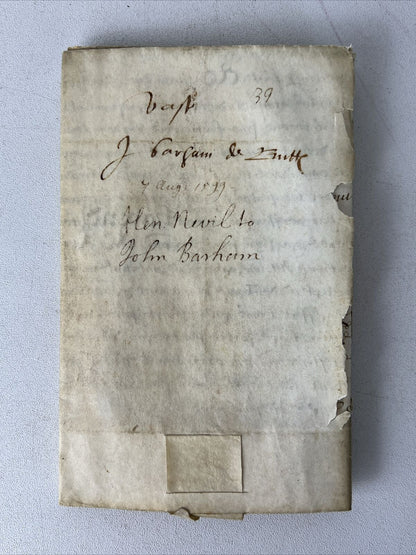 William Shakespeare Associated Vellum Document Dated 1599 Elizabethan