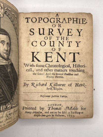 The Topography and History of Kent by Richard Kilburne 1659 First Edition