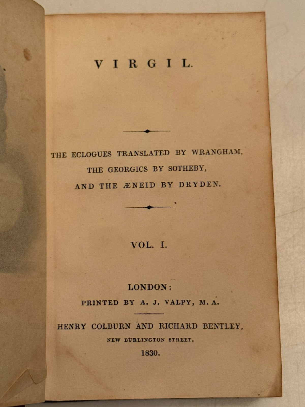 The Works of Virgil 1830
