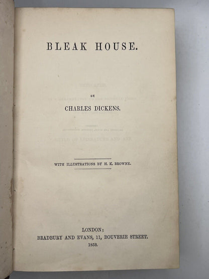 Bleak House by Charles Dickens 1853 First Edition First Impression