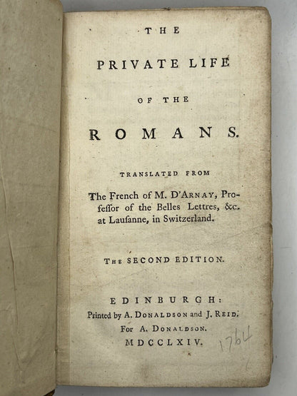 The Private Life of the Romans 1764