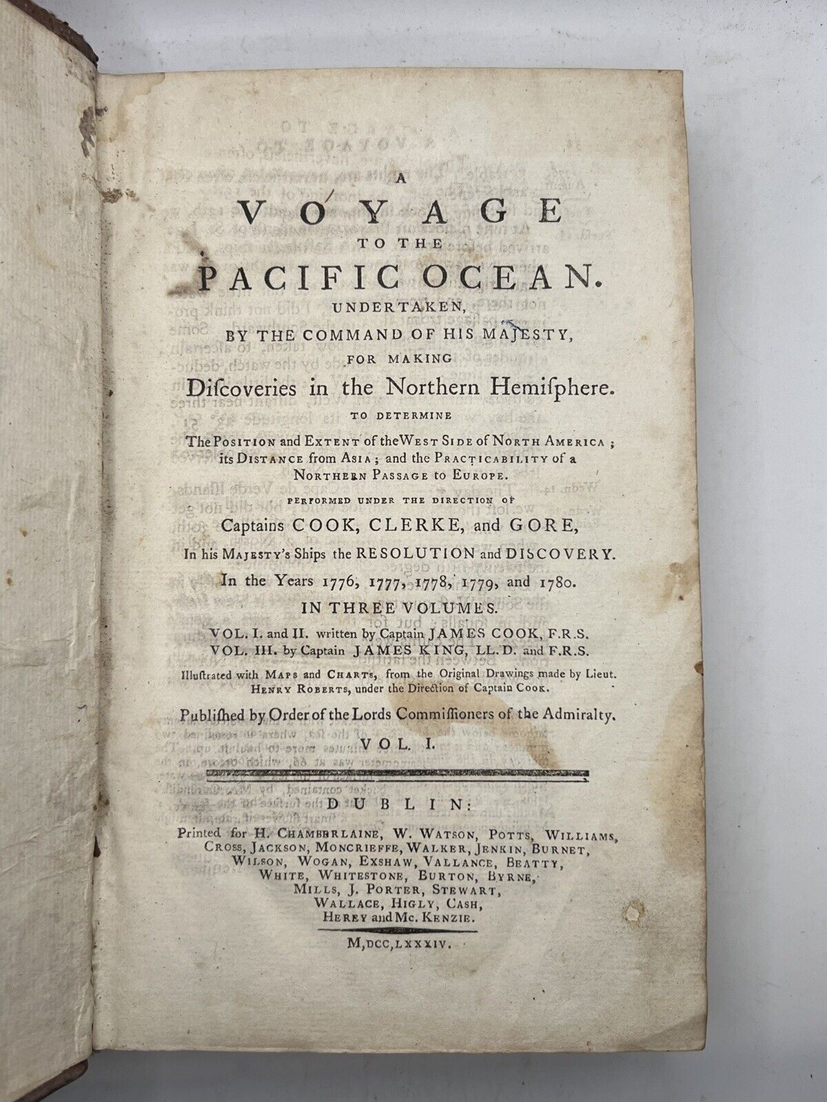 Captain Cook's Third Voyage 1784 First Edition Thus