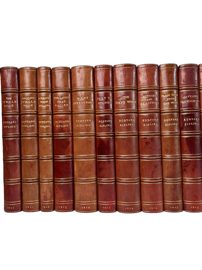 Works of Rudyard Kipling 1904-15 Bound by Bumpus