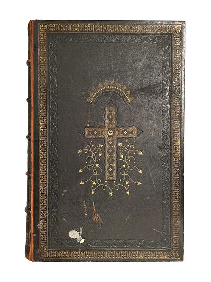 Douay-Rheims Bible HUGE FOLIO Antique Catholic Bible 1800s