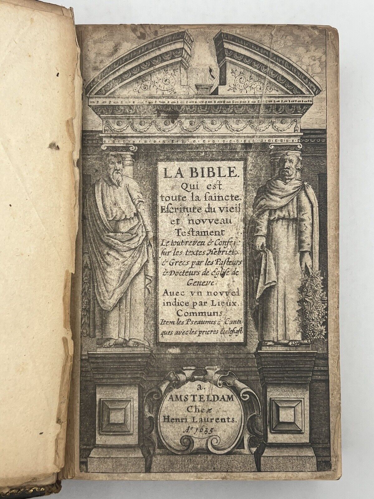 The Bible, Geneva Version, Amsterdam 1635 Rare