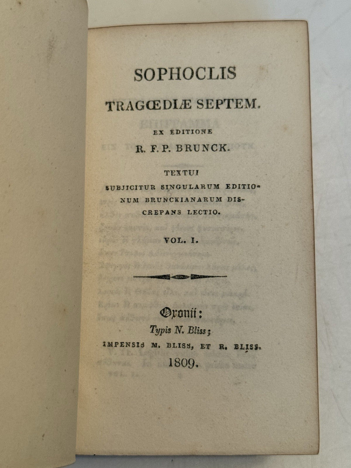 The Seven Tragedies of Sophocles 1809