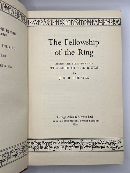 The Fellowship of the Ring by J.R.R. Tolkien 1954 First Edition Second Impression