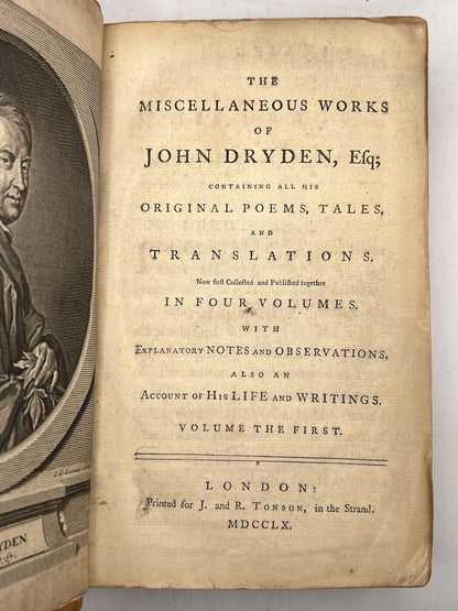 The Works of John Dryden 1760