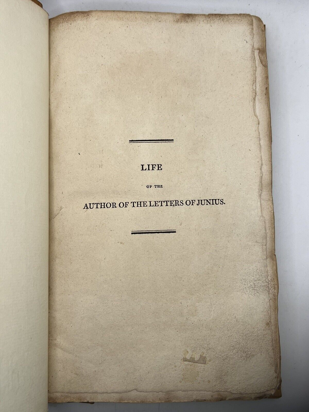 The Life of the Author of the Letters of Junius by Olivia Wilmot Serres 1813