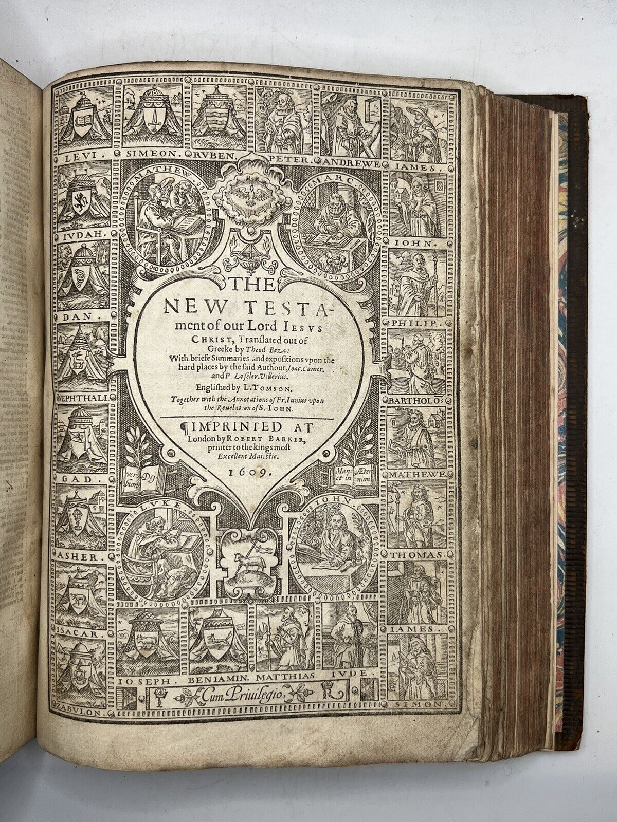 1609 Antique Bible GENEVA BIBLE "Breeches" King James