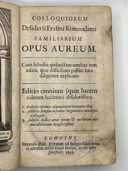 The Dialogues of Erasmus 1699