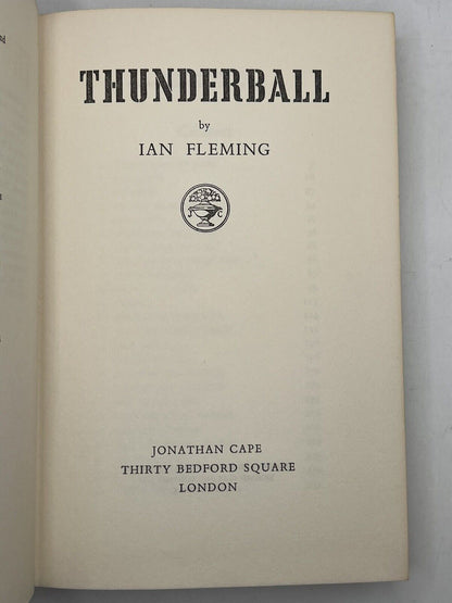 Thunderball by Ian Fleming 1961 First Edition First Impression