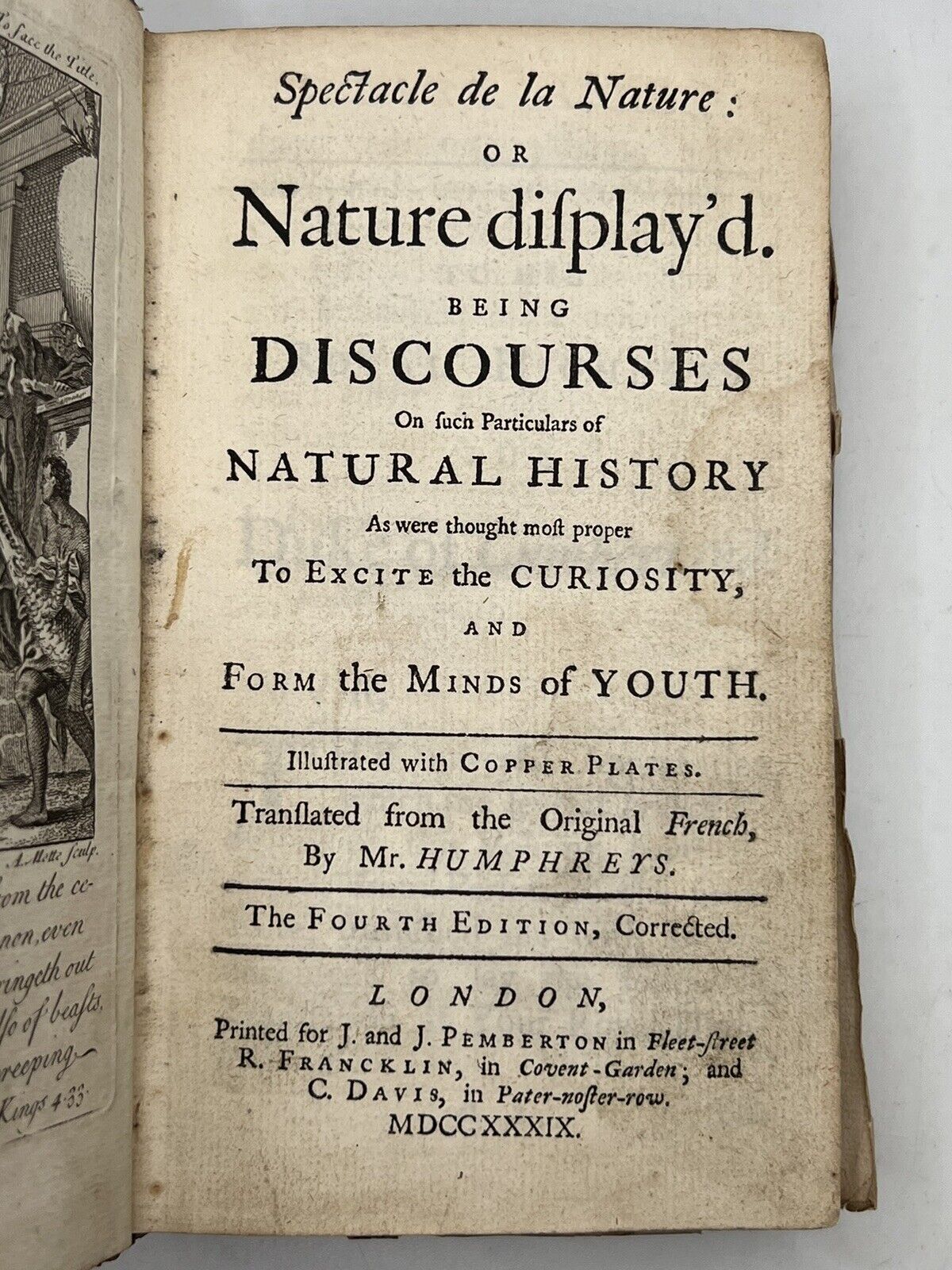 Discourses on Natural History 1739