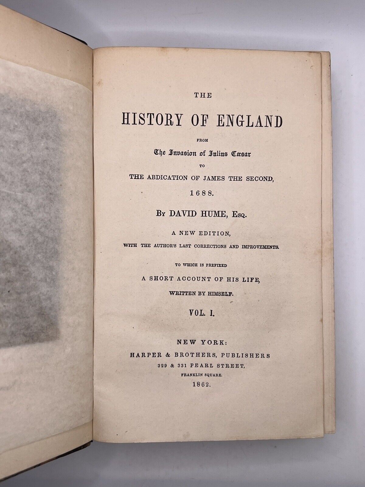 The History of England by David Hume 1862