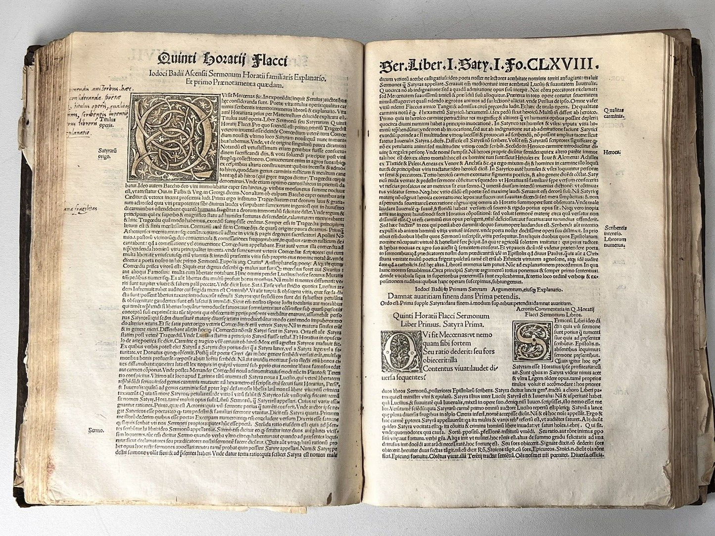 1519 Horace Post-Incunable with Contemporary Marginalia