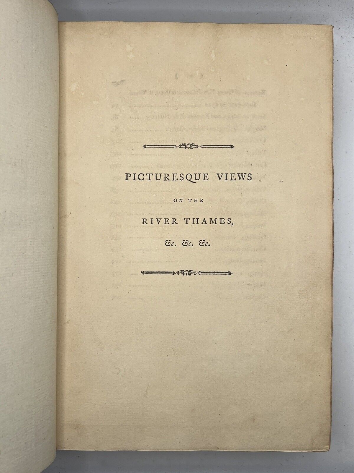 Picturesque Views on the River Thames  by Samuel Ireland 1792 First Edition