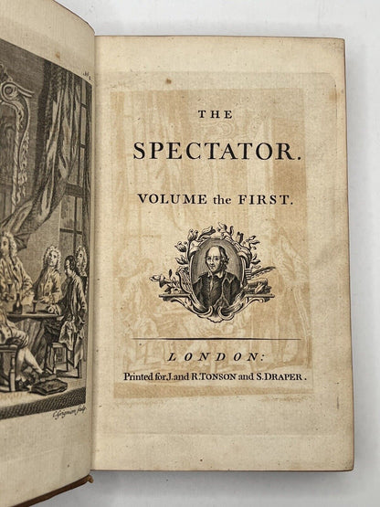 The Spectator in 8 Volumes circa 1753