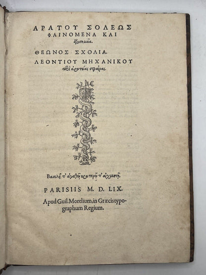 Phenomena by Aratus of Soli 1559