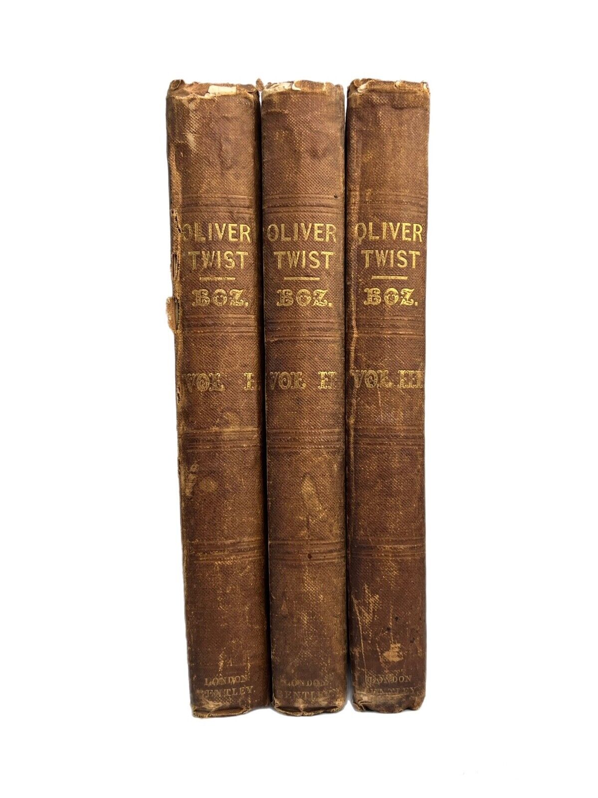 Oliver Twist by Charles Dickens 1838 First Edition in Original Cloth