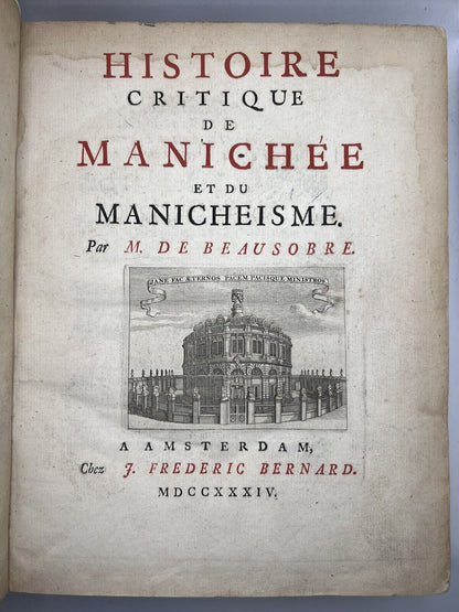 The History of Manichaeism 1734 First Edition