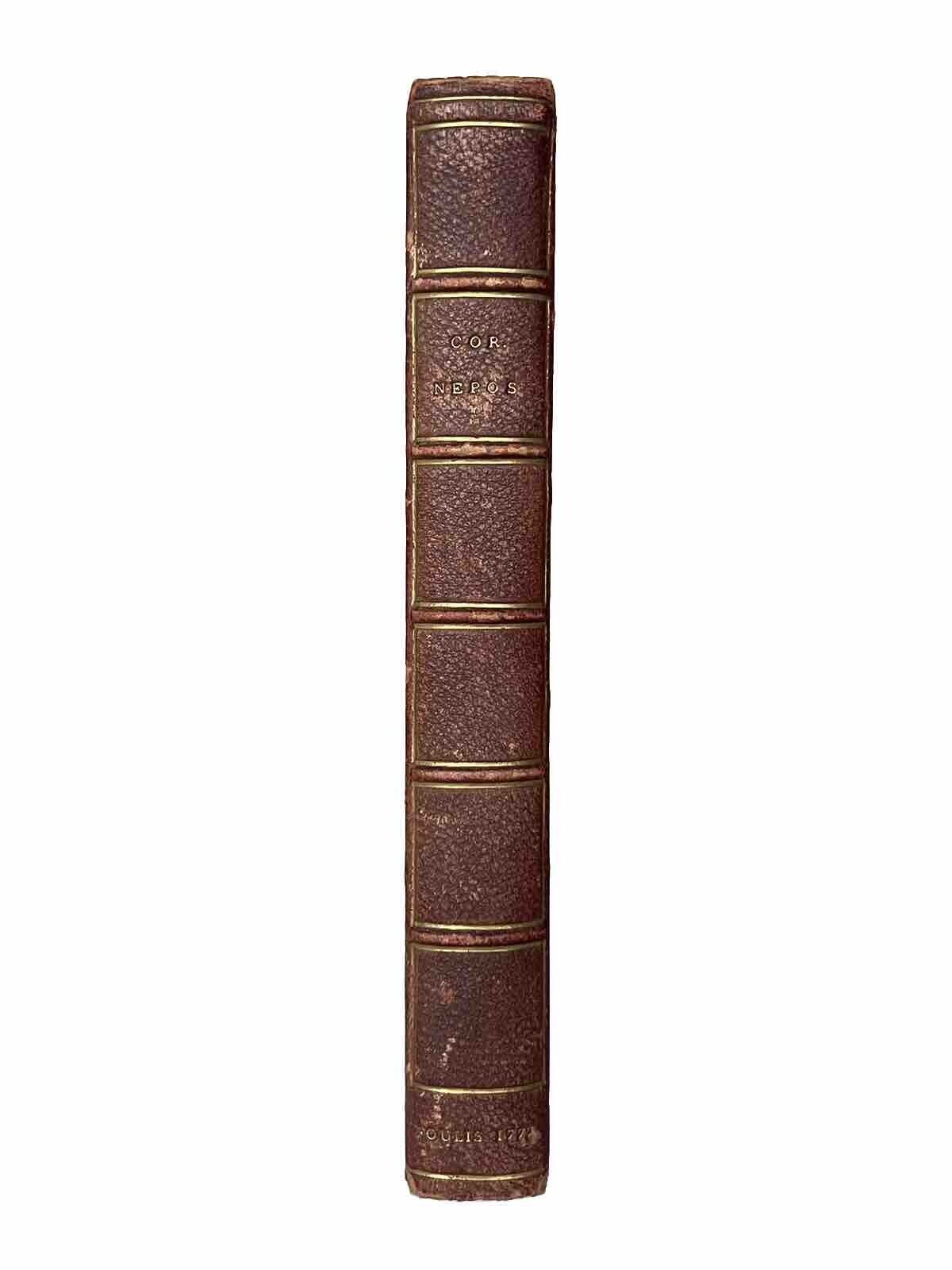 Cornelius Nepos Ancient Roman Biographies 1777 Foulis Press